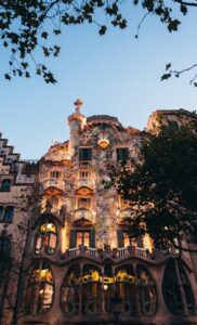 Barcellona di notte - architettura